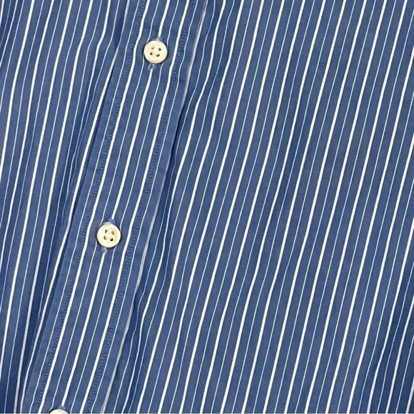 Tommy Hilfiger Men’s Button-Down Dress Shirt in Blue/White (15 1/2 34-35) - Picture 4 of 9